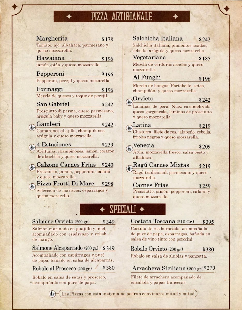 L'Osteria Di Orvieto Menu - Image 2